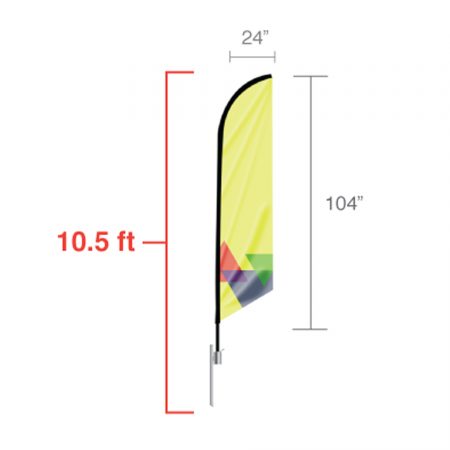 Feather Angled Flag (Medium)